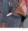 Trench-Coats Women's Style Chinois Industrie lourde Cent tissu épissant Windbreaer Femmes Loose Moyenne Long Long Cardigan manteau