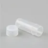 200 x 4g 4mlプラスチックPEテストチューブホワイトプラグラボハードサンプルコンテナ透明な梱包バイアル女性化粧品ボトルMWVVD
