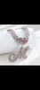 2024 Luxury 26 letter Pendant Moissanite Necklace Delivery a double color necklace