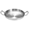 Assiettes STABLES COLING PANS CUISINE CHARGE CHARGE DOUBLE Handle Steel Carbon pour une petite famille