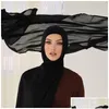 Sciarpe sciarpe semplici hijab modali hijabs musulmani morbidi viscosi sciarpe vocali di moda femminile scialle per la donna accessori per la consegna