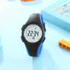 Ohsen Kids Sport Watches 50m vattentät blå silikon elektroniskt armbandsurstoppstoppbarn Digital Watch for Boys Girls 240514