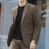 Мужские костюмы 2024 Весна и осень повседневный мужчина Blazer Fashion Slim Fit Corean Style костюм Masculino мужская куртка L85