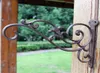 4 pezzi Decorazioni decorative con staffa in ferro battuto decorazioni da giardino per piante sospese per lattiera per uccelli pentole a fiore di metallo cinghia di metallo 4747255