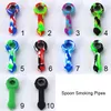 Bong Silicone Hand Multi Designs Water Pipes Tobacco Smoking Pipes Cartoon Figure Dry Herb Portable Unbreakable Dab Rigのマルチデザイン