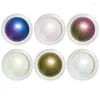 Nagelglitter 1-4sets spiegelpoeder met borstelset rosé gouden champange UV-gel Pools chroom stof metaaleffect pigment