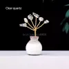 5,5 cm mini vase arbre naturel cristal marqué marqué en pierre arbre perlé bricolage à la main de richesse à la main