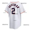 Custom Nolan Ryan Jose Altuve Yordan Alvarez Alex Bregman Kyle Tucker Jeremy Pena Craig Biggio Grae Kessinger Astros Michael Brantley Yainer Diaz Baseball Jerseys