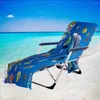Stuhlabdeckungen Sea Lazy Lounger Beach Towel Lounge Cover Bag Sun Mate Holiday Garten ohne