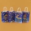 Geschenkwikkeling Stobag Eid Ramadan Papieren zak Verpakking Candy voor moslim maanchocolade Supliy Groothandel 24 stks