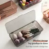 Ящики для хранения макияж щетка прямоугольная прозрачная пыльная поясная пояс для тени красоты яиц
