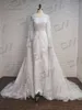 Romantic Floor-length Wedding Dress Classic O-neck Bridal Gown Long Sleeve A-line Bride Dresses Vestido De Novia