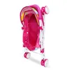 Simulatie Doll Car 21,6 inch roze baby kinderwagen huishoudelijke speelgoed voor kinderen rollenspel poppenhuis roze kinderwagen accessoires diy kinderspellen verjaardagscadeaus