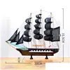 Decoratieve objecten Figurines houten scheepsmodel ornamenten woonkamer ambachten moderne huizendecoratie piraat wijnkast kantoor geboorted dho4b