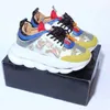 2024 Fashion Casual Running Shoes Designer Classic Italy Top Quality Chain Reaction Wild Jewels Chain Link Trainer Sneakers 36-45 G7