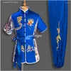 Ethnic Clothing 2024 Chinese Vintage Wushu Uniform Costume Clothes Martial Arts Warrior