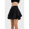 Women Tennis Skirt Athletic Skort High Waist Pleated Elastic Yoga Skirt
