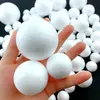 Heminredning 1CM-10CM Vit modellering av polystyren Styrofoam Foam Ball Decoration Supplies Decorative Balls Filler Mini Pärlor LT976