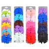 Accessoires de cheveux 10 pièces / Ensemble d'hiver Coton Pure Ribbon Coiffure Bow Clip Girls Bow Childrens Headwear Diy Childrens Hair Accessoires 434 D240514