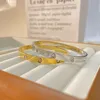 Bracelets de bracelets bracelet bracelet mode Lady Bangles en acier inoxydable or argent rose or avec diamants