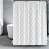 Занавески для душа черно -белые геометрические полосы аксессуары для ванной