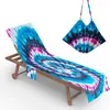 Couvre-chaise couvercle du salon avec poches latérales chaise microfibre pour le jardin extérieur plage el piscine
