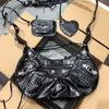 Moda na zewnątrz torby motocyklowe lustro jakość połowy księżyca damska podróżna podróżne projektanci torba luksusowa torebka męska TOTE Cool Crescent Clutch torebki