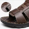 Sandały marka Wholl oryginalne skórzane buty męskie buty Summer Large Men Men Mat Fashion Big 38-44