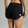 Roupas de shorts de ioga feminina com exercício Fitness Wear calça curta meninas que executam bolsos elásticos de roupa esportiva