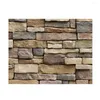 Window Stickers Living Room Decorative Film 3d Wall Stick 10 Meters Brick Stone Rustic Effect Self-adhesive Sticker Hom Home Decoration