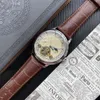 Top AAAAA PatekPhilippe Watch Mechanische automatische beweging Watch Luxe horloge waterdicht lederen band Sappire Mens Designer Watch Montre de Luxe 652