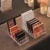 Storage de cuisine 7/8 grilles Cosmetics Rack Makeup Makeup Blush Solder Boîte à fards à paupières Afficher Box Organisateur de palette de fard à paupières