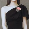 ブローチヘアアクセサリースウィートアロイデュアル使用ギフトキッズフラワーBBクリップ女性ブローチ韓国スタイルバレット衣類襟ピン