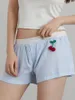 Женские шорты моды Женщины лето случайно милые вишневые полоса