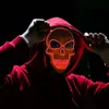 LED New Halloween Weihnachtsmasken Skelett Leuchte Maskterror Cosplay Scary Masken Diy Maske GLOW Partys Supplies s s