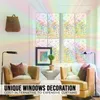 Window Stickers Colorful Glass Film 3D Static Frosted Self-adhesive Sticker For Door Home Office Decorative Films DIY Wallpaper