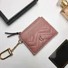 Popular Designer Credit ID Card Holder Purse Luxury Sheepskin Leather Wallet Money Bags Case Mens Womens Fashion Cards Bag Classic Card Holder Cool