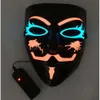 Mask Halloween Dress Luminous 3D Led Up Props Dance Party Cold Light Strip Ghost Masks Support Customization 0922 s