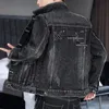 Männliche Jean Coats Punk Black Mens Jeans Jacke mit Stickpreis stilvoll an Bord loser Vintage große Größe Trendy Gönnig 240514