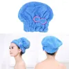 Towel NICEYARD Shower Cap Quickly Dry Hair Hat 5 Colors Wrapped Towels Microfiber Bathroom Hats Bath Accessories