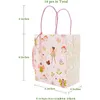 Enveloppe-cadeau 12pcs Fée des boisés Woodland Birthday Flower Mashroom Sac avec décorations de ruban fête Baby Shower Candy Paper