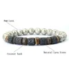 Charm armband nya herrar trä armband naturligt vulkaniskt stensten braslet handgjorda bönmeditation yoga Braclet Pulsera Madera Hombre Joias Y240510