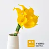 Decorative Flowers 2PCS Simulation Calla Lily Soft Rubber Artificial Flower Wedding Holding Bouquet Home Decoration Pography Props