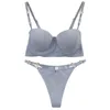 Conjuntos de sutiãs 2023 Novo Sexy 32/70 34/75 36/80 38/85 40/90 Bras Set White Beige Black Black Grn Red Red BC Cup de roupas íntimas para mulheres lingerie y240513