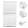 Pillow 2 Pcs Imitation Silk Pillowcase Satin Throw Cover Faux Covers Sofa Square Euro Sham Silky For