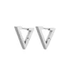 2024 Fashion Glamour Jewelry Stainless Steel Triangular Exquisite Ladies Personality Sparkly Earrings