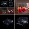 Present Wrap PVC Box Transparent Packaging Favor Boxes Decoration Chocolate Påsar Candy Wedding Party Supplies Plastic Drop Delivery Hom Dhigm