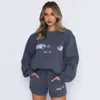 2024 Women Designer Tracksuits 2 Two Pieces Set New Fashion Street Trend Letter English Printed Tröja Pants Sweater Outfits