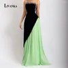 Sukienki imprezowe Livanka Trendy Strapless A-Line Prom 2024 Reseveones Backless Evenless Suknie wieczorne Abendkleider Custom Made