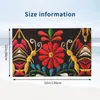 Serviette papillons mexicains et une plage de fleurs rouges personnalisée coloré à broderie traditionnelle en lin serviettes de bain en microfibre à linge molle